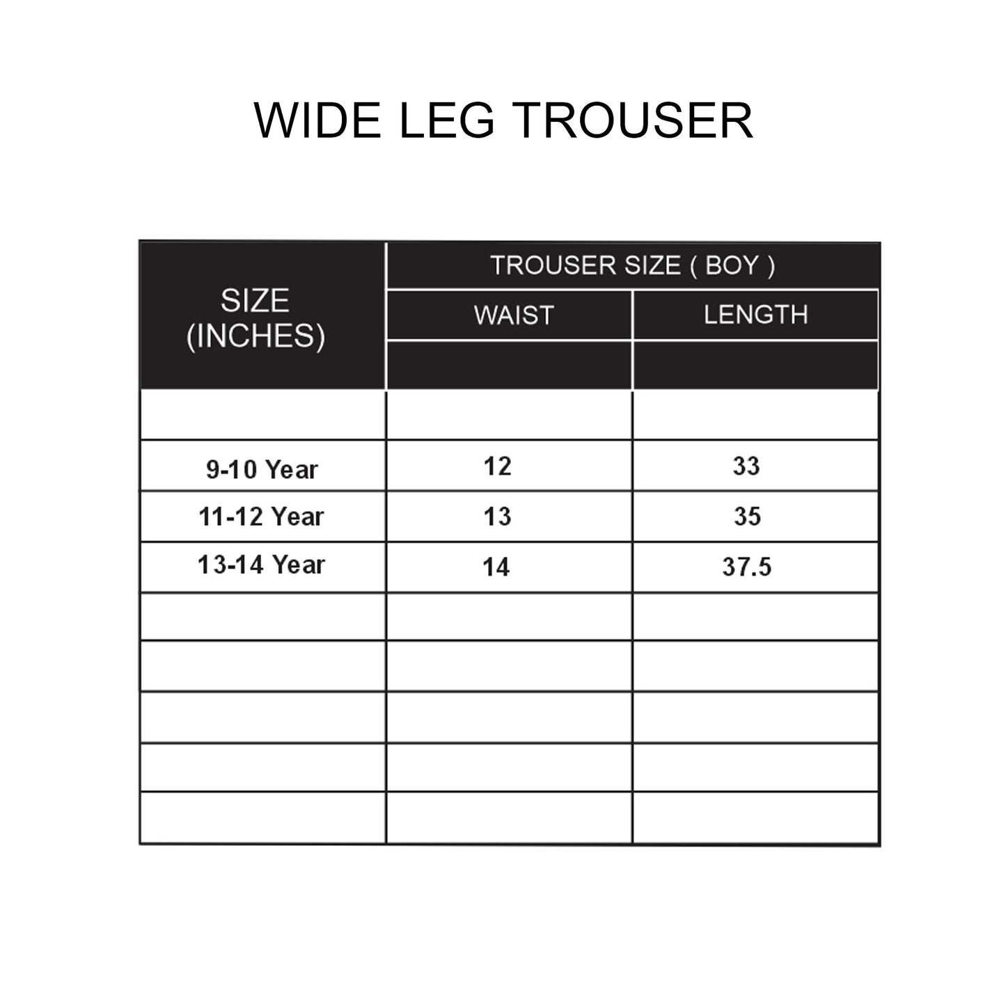 Custom Boys Wide Trouser - Solid Design Personalized Bottoms
