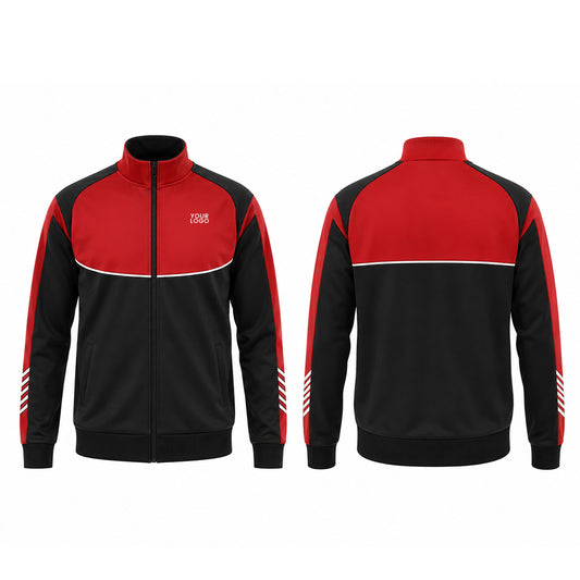 Custom Zip-Up Jacket - Curved Panel Raglan - Personalized Outerwear
