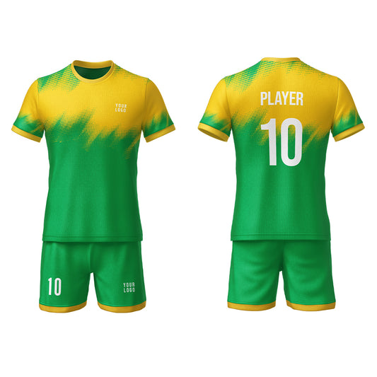 Custom Soccer Uniform – Brush Stroke Design – Personalized Uniform