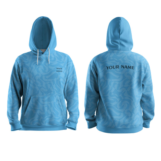 Custom Hoodie – Wave Pattern Design – Personalized Gear