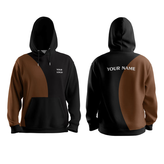 Custom Hoodie – Two-Tone Color Block – Personalized Apparel
