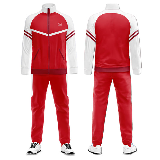 Custom Tracksuit - Raglan Stripe Design - Personalized Tracksuit