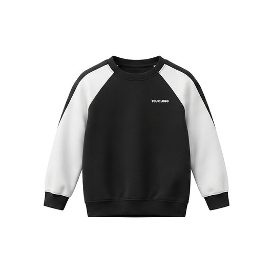 Custom Girls Sweatshirt - Two-Tone Raglan Sleeves - Personalized