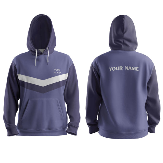 Custom Hoodie - Panel Stripe Design - Personalized Apparel