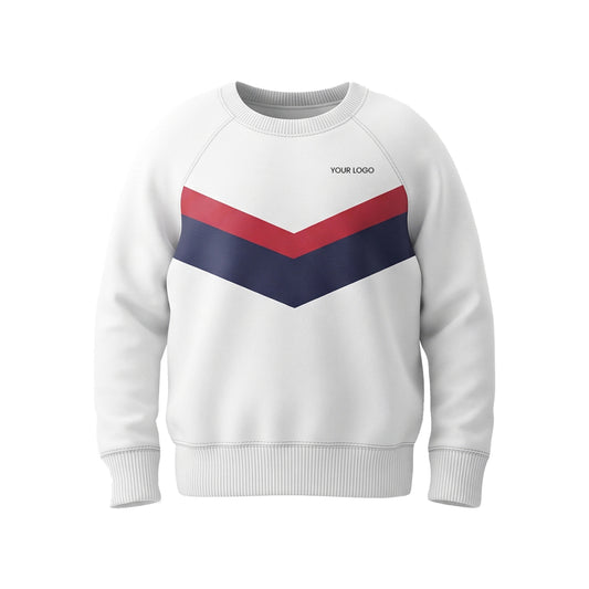 Custom Men Sweatshirt - Chevron Stripe Design - Personalized Sweatshirt