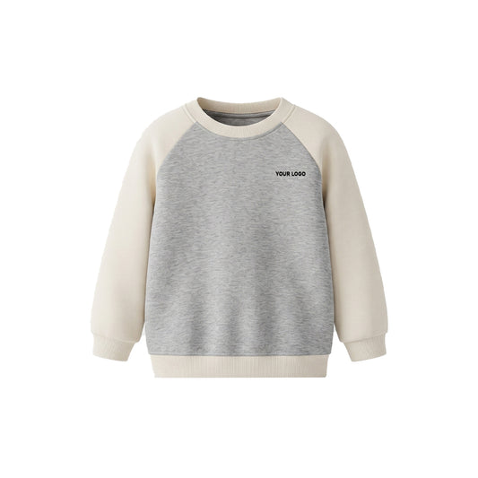 Custom Girls Sweatshirt - Two-Tone Raglan Crewneck - Personalized