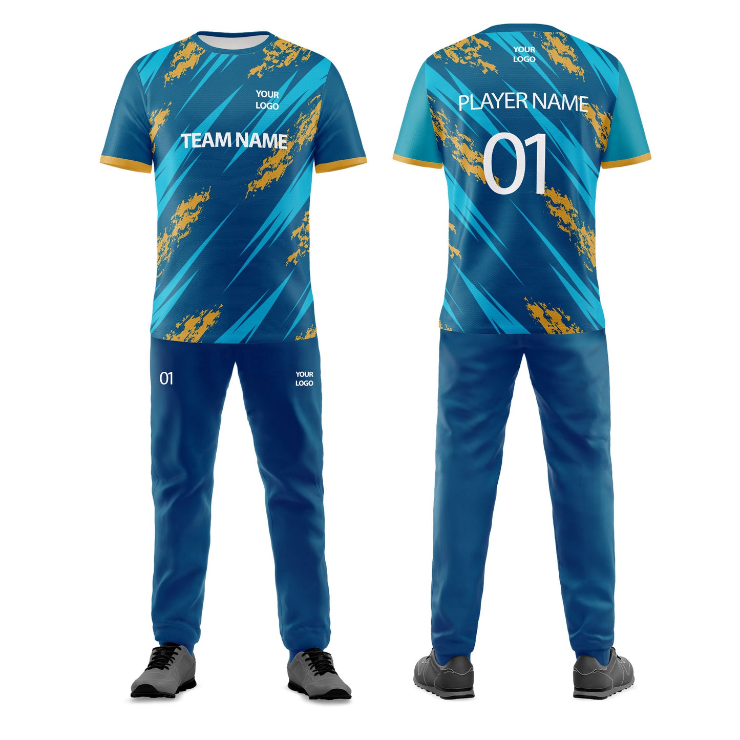 Custom Cricket Uniform - Accent Design - Personalized Uniform