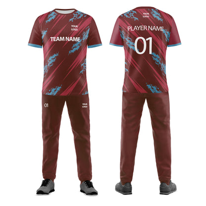 Custom Cricket Uniform - Accent Design - Personalized Uniform