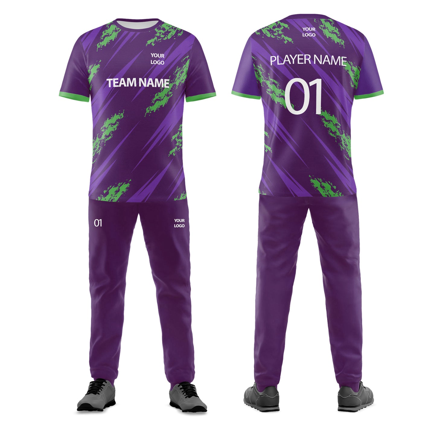 Custom Cricket Uniform - Accent Design - Personalized Uniform