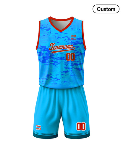 Custom Basketball Uniform - Abstract Grunge - Personalized Gamewear