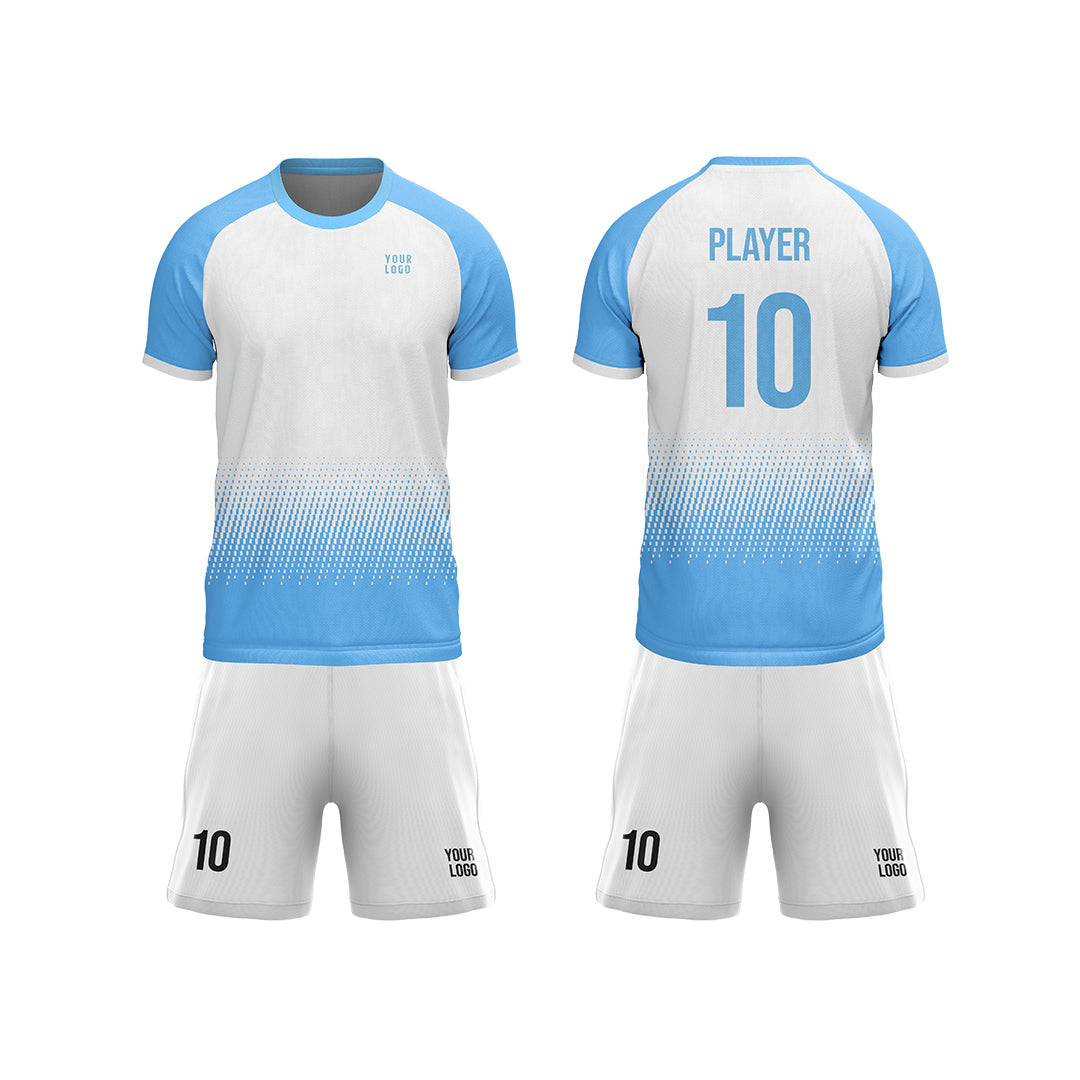 Custom Soccer Uniform – Gradient Raglan Design – Personalized Kit