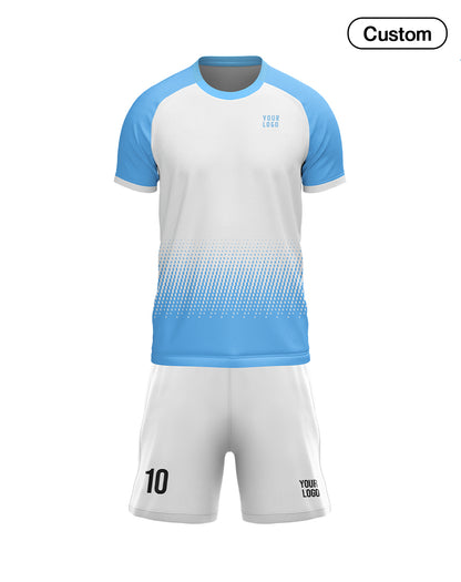 Custom Soccer Uniform – Gradient Raglan Design – Personalized Kit