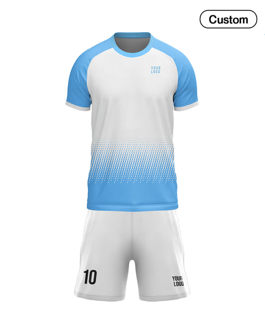 Custom Soccer Uniform – Gradient Raglan Design – Personalized Kit