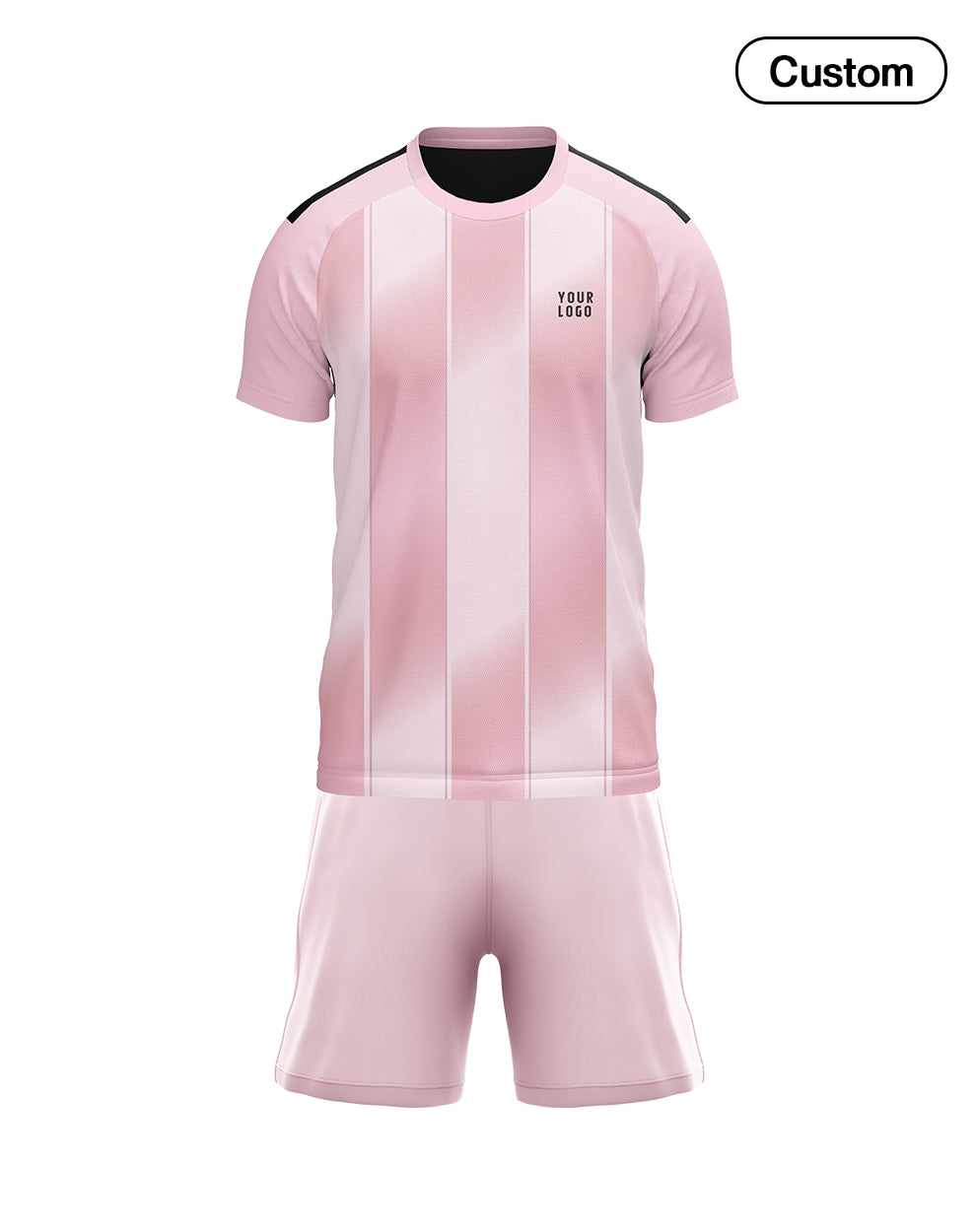 Custom Soccer Uniform – 3 Tone Stripe Design – Personalized Kit