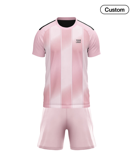 Custom Soccer Uniform – 3 Tone Stripe Design – Personalized Kit