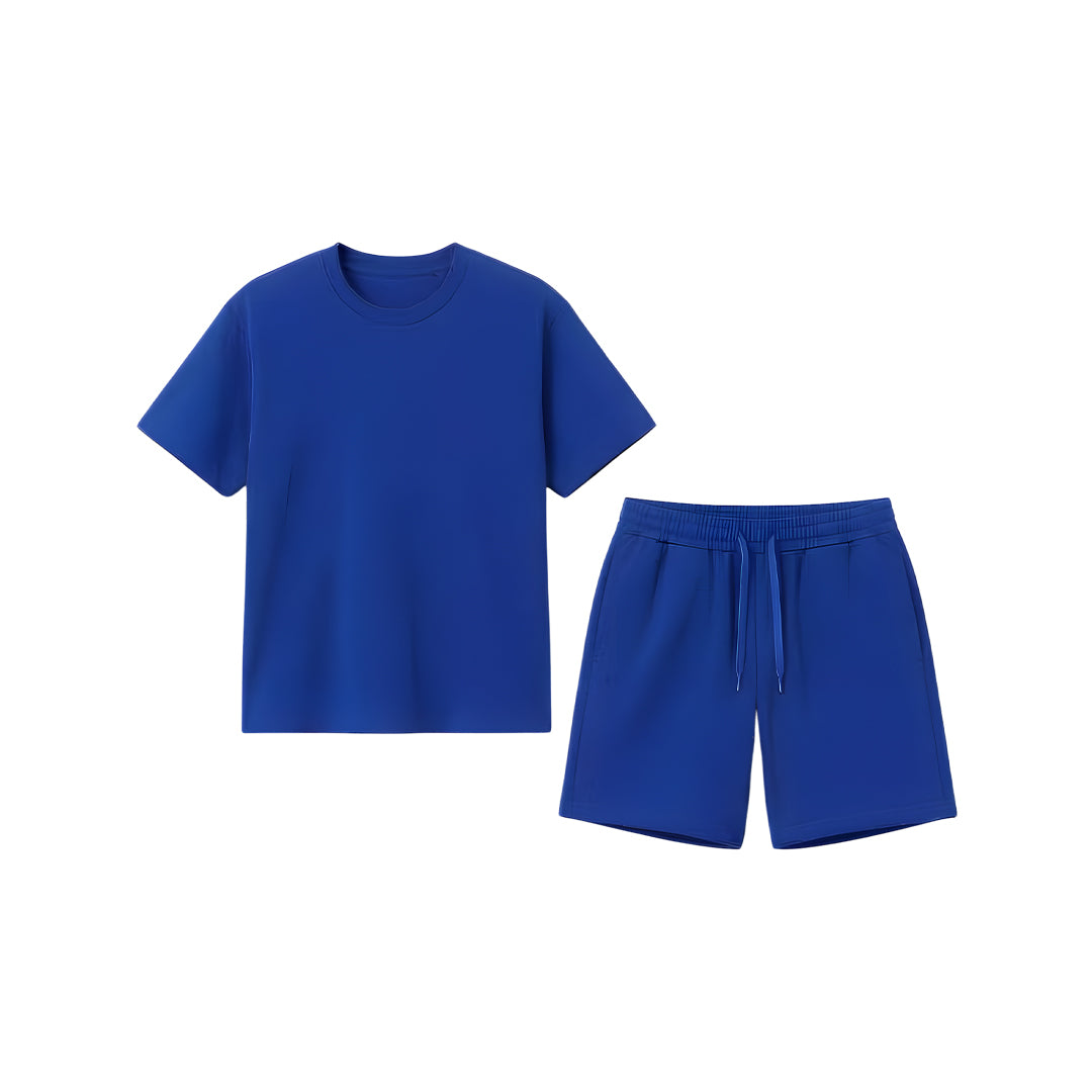 Custom Boys Shorts & Tee Set - Solid Design Personalized Kit