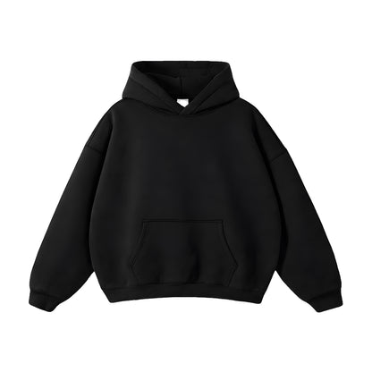 Custom Men Oversized Hoodie - Solid Color Personalized Pullover