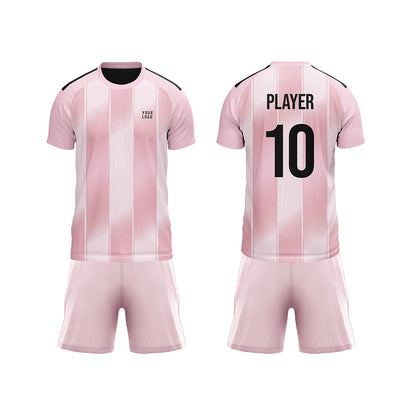 Custom Soccer Uniform – 3 Tone Stripe Design – Personalized Kit