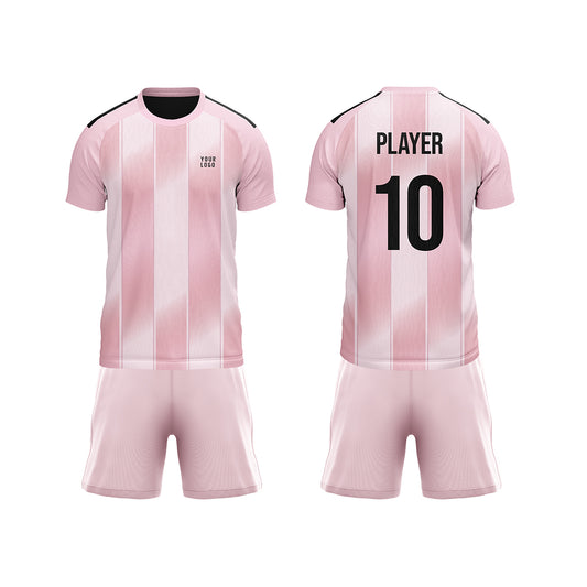 Custom Soccer Uniform – 3 Tone Stripe Design – Personalized Kit