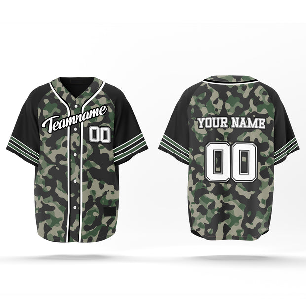 Baseball Jerseys – Camouflage Custom Logos & Team Colors