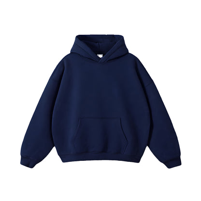 Custom Men Oversized Hoodie - Solid Color Personalized Pullover
