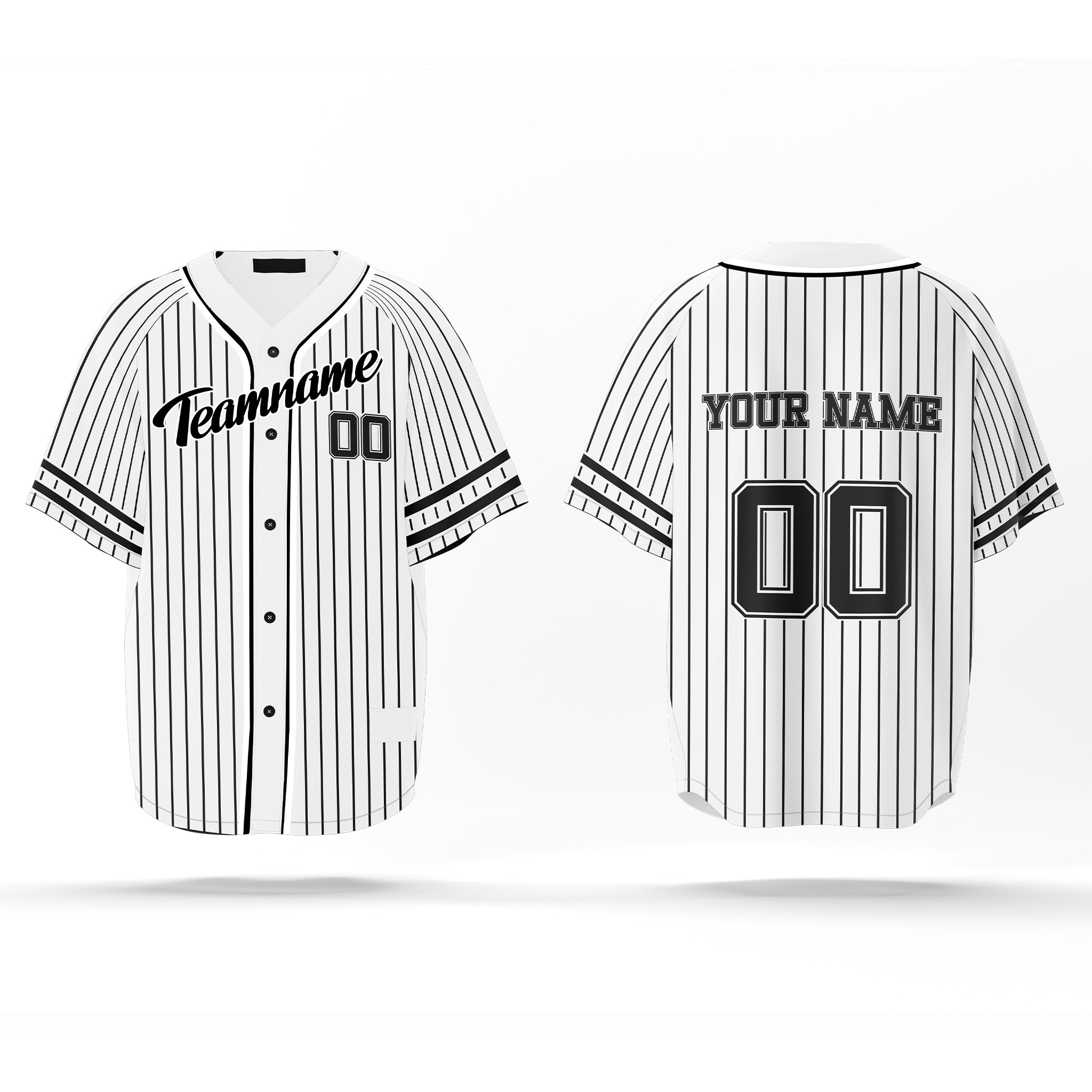 Baseball Jerseys – Striped Custom Logos & Team Colors