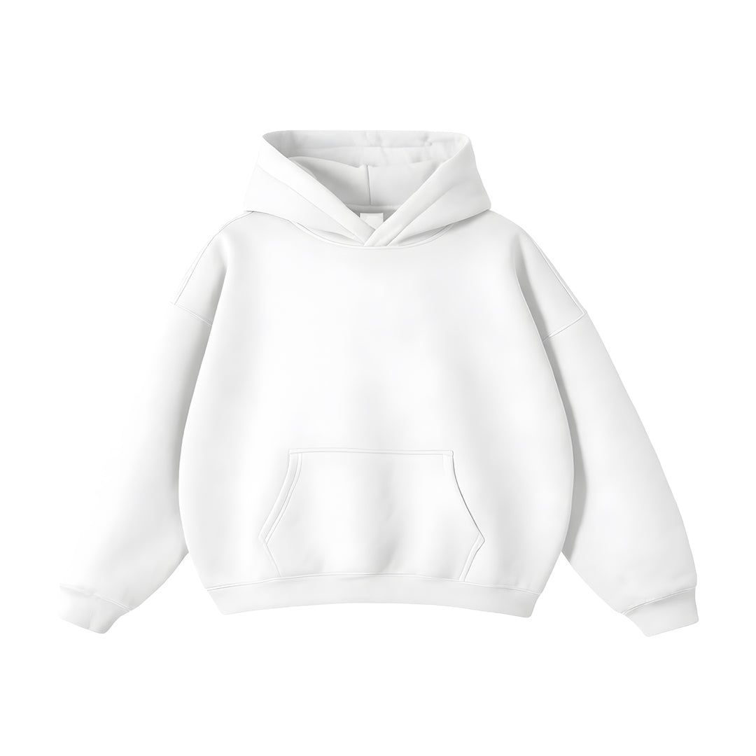 Custom Men Oversized Hoodie - Solid Color Personalized Pullover