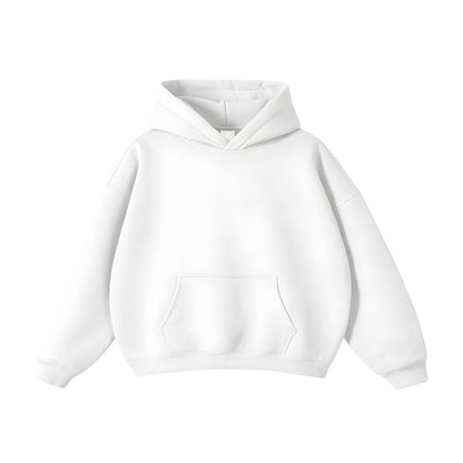 Custom Men Oversized Hoodie - Solid Color Personalized Pullover