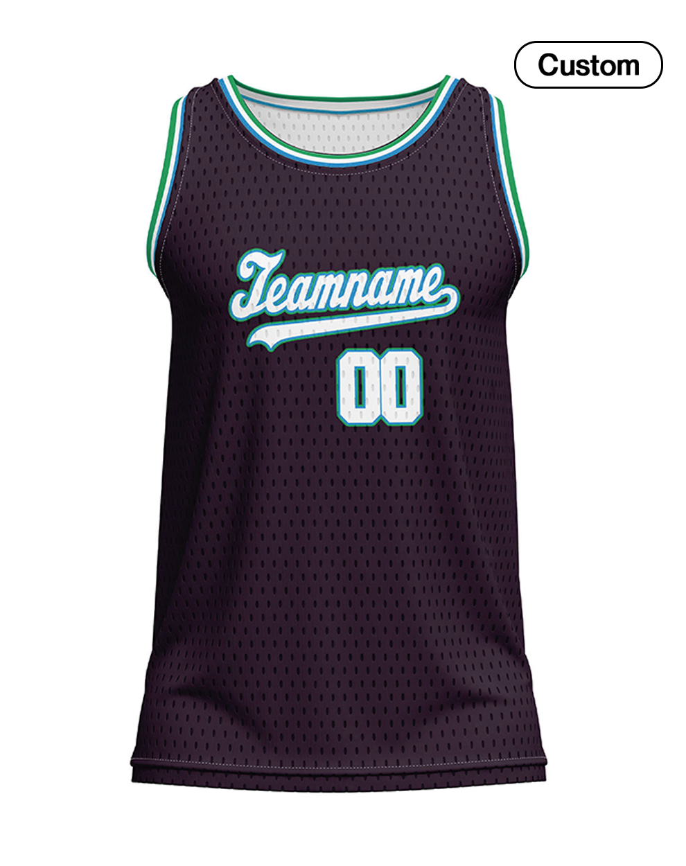 Custom Basketball Tank Top – Dark Tone – Personalized Jersey
