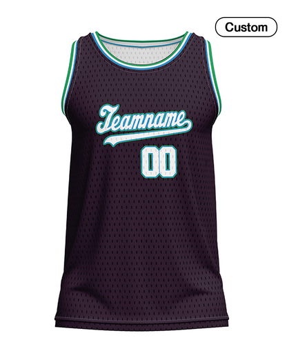 Custom Basketball Tank Top – Dark Tone – Personalized Jersey