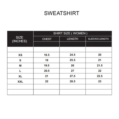 Custom Women Sweatshirt - Solid Color Personalized Crewneck