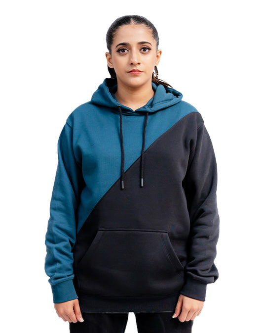 TEAL-BLACK Unisex Hoodie