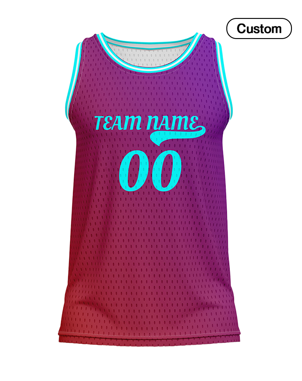 Custom Basketball Tank Top - Multi-Gradient Personalized Top