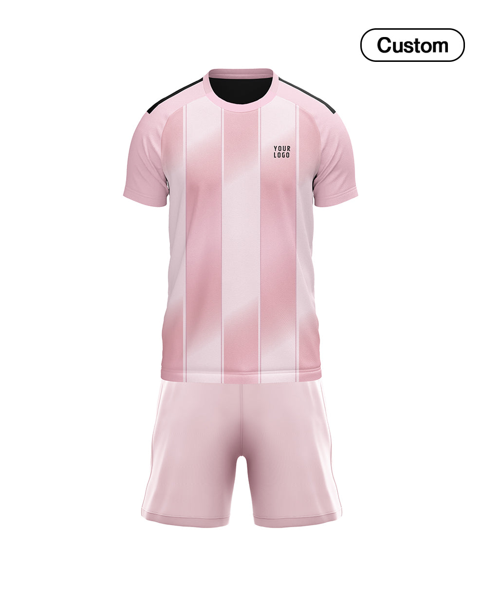 Custom Soccer Uniform – 3-Tone Stripe Personalized Kit