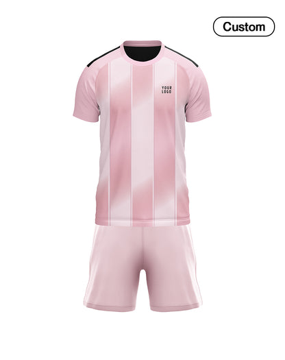 Custom Soccer Uniform – 3-Tone Stripe Personalized Kit