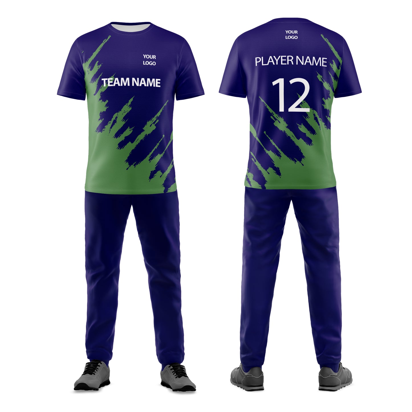 Custom Cricket Uniform - Splatter Design - Personalized Cricket Kit