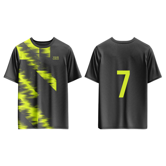 Custom Soccer T-Shirt – Two-Color Abstract – Personalized T-Shirt