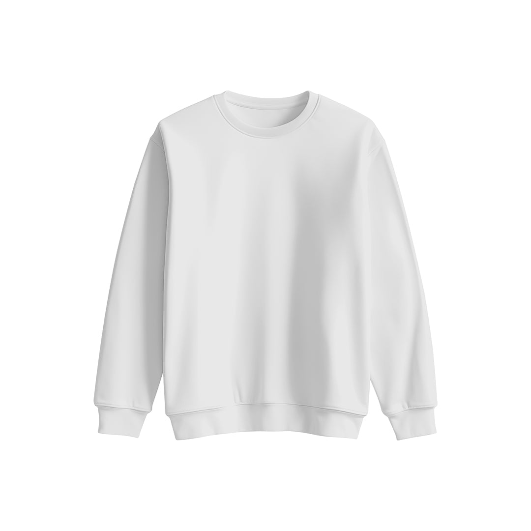 Custom Men Sweatshirt - Solid Color - Personalized Crewneck