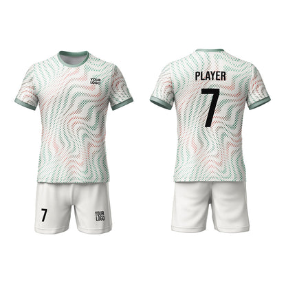 Custom Soccer Uniform - Multicolor Swirl Art - Personalized Kit