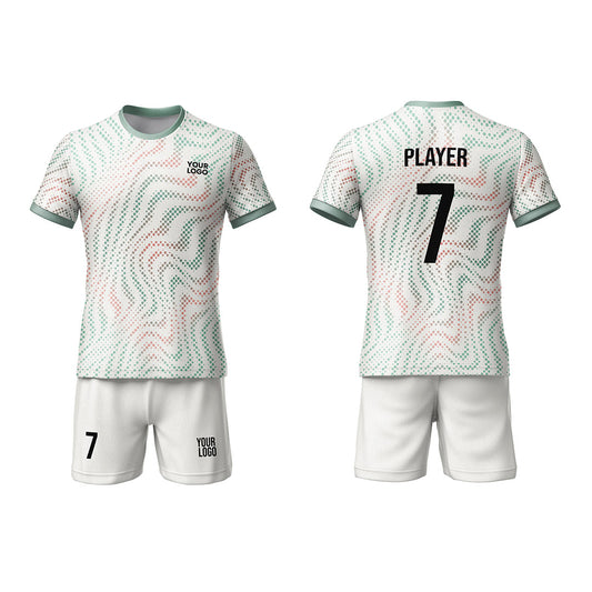 Custom Soccer Uniform - Multicolor Swirl Art - Personalized Kit