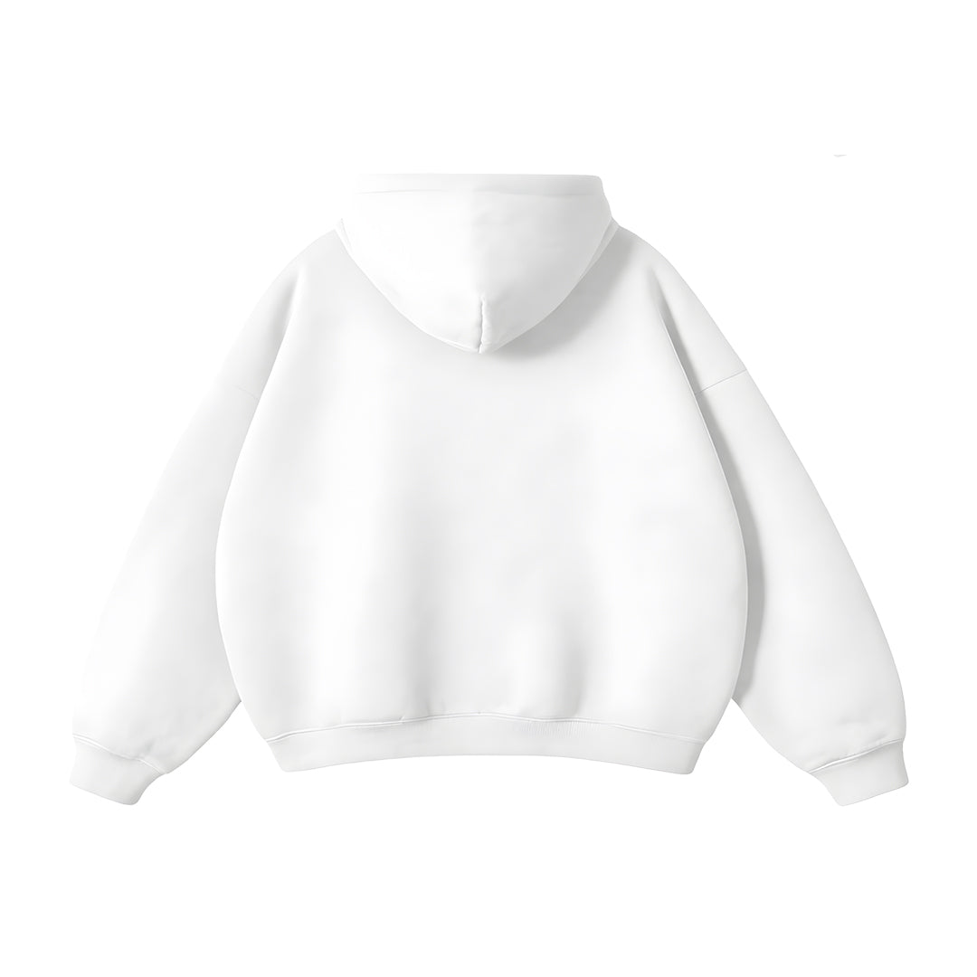 Custom Men Oversized Hoodie - Solid Color Personalized Pullover