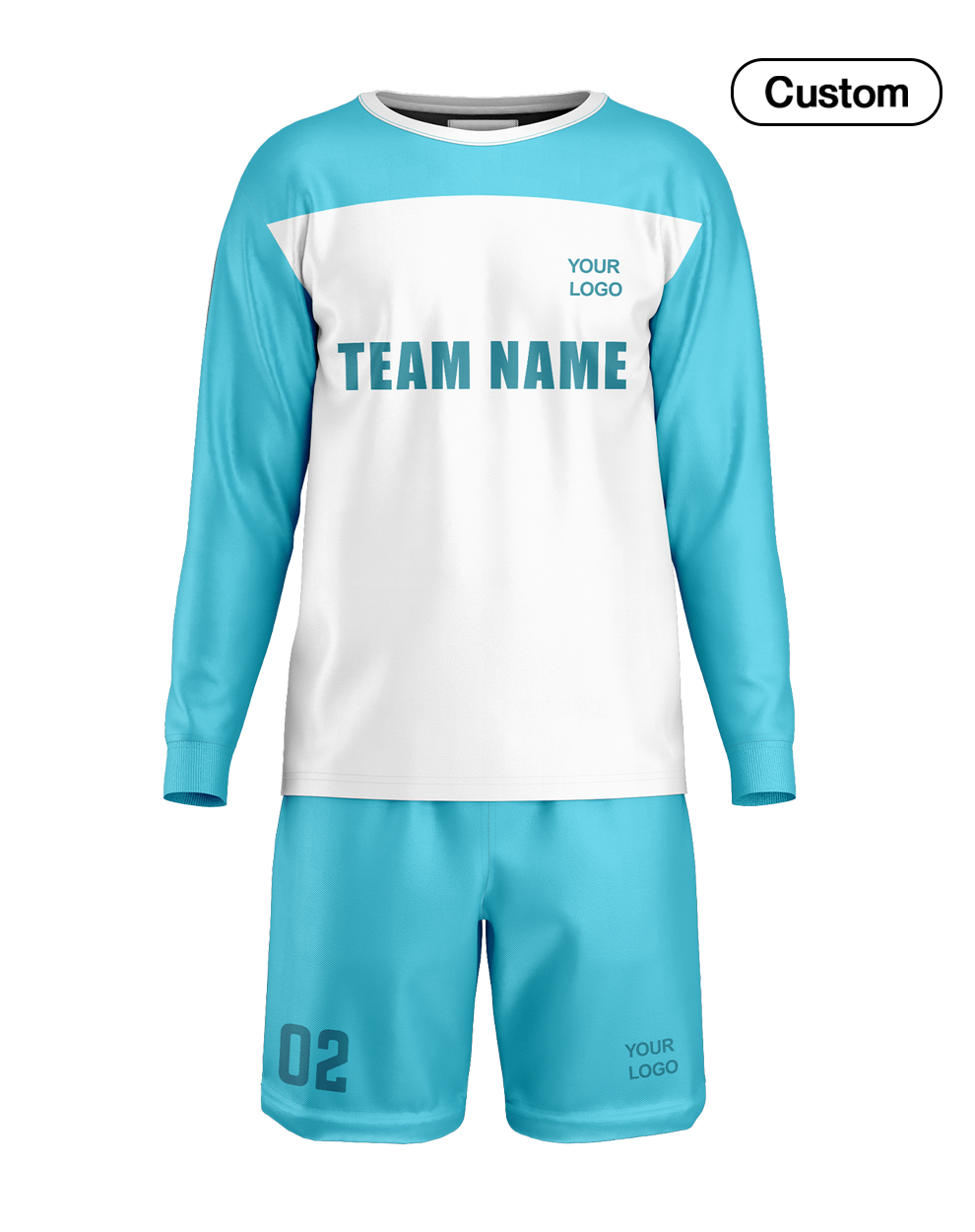 Custom Soccer Goalkeeper Uniform - Raglan Design - Personalized