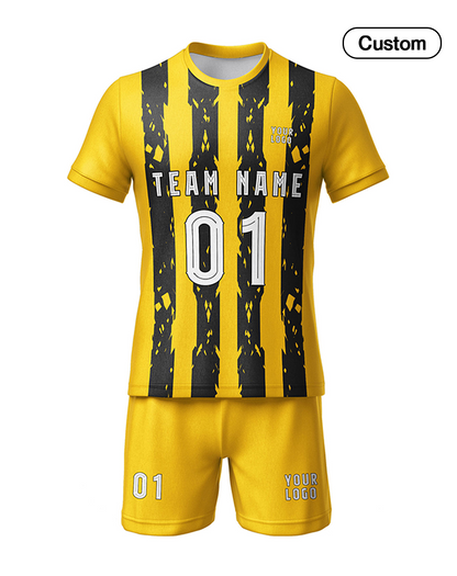 Custom Soccer Uniform – Tread Stripe Design – Personalized Kit