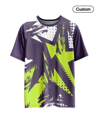 Custom Soccer T-Shirt – Two-Tone Abstract – Personalized T-Shirt