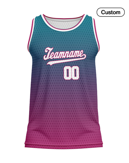 Custom Basketball Tank Top – Two-Tone Gradient – Personalized Tank Top