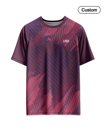 Custom Soccer T-Shirt – Gradient Tyre Pattern – Personalized T-Shirt