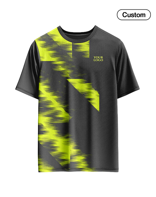 Custom Soccer T-Shirt – Two-Color Abstract – Personalized T-Shirt