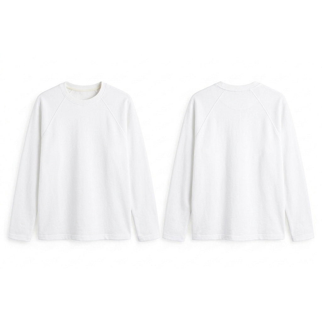 Custom Women Full Sleeves Raglan - Solid Color Personalized Tee