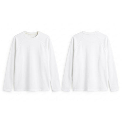 Custom Women Full Sleeves Raglan - Solid Color Personalized Tee