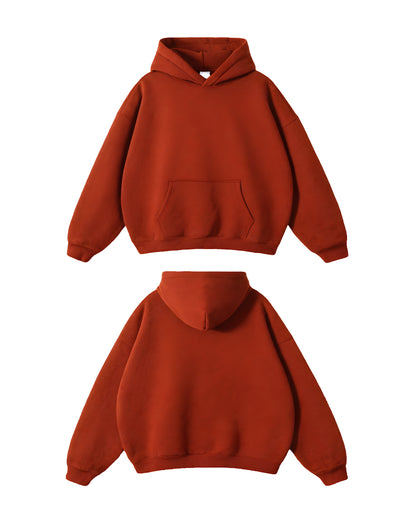 Custom Women Oversized Hoodie - Solid Color - Personalized Pullover